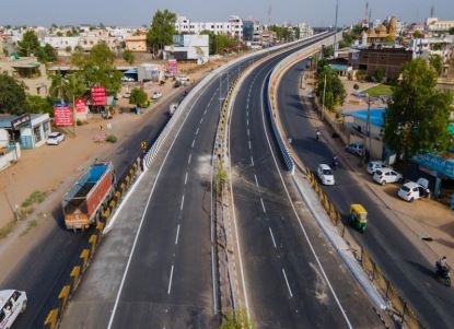 4 Lane Elevated Corridor Aerial View